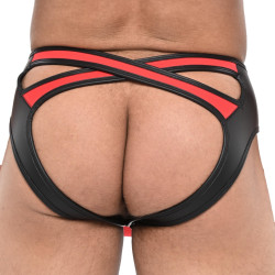 Sparta's Harness Jockstrap Olympo Noir-Rouge